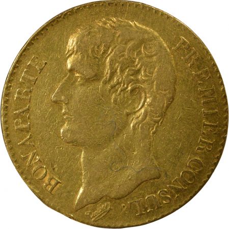 France Bonaparte Ier Consul - 40 Francs Or - An XI A Paris