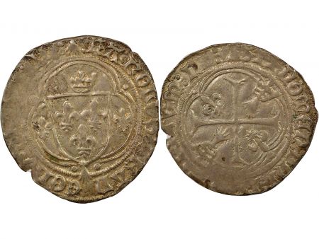 France Bretagne, Charles VIII - Blanc, à la Couronne - 1491 / 1498 n Nantes