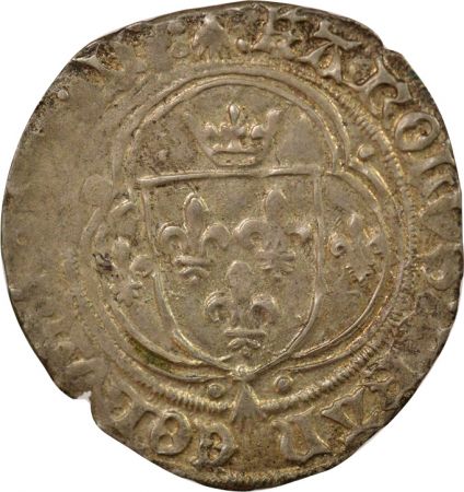 France Bretagne, Charles VIII - Blanc, à la Couronne - 1491 / 1498 n Nantes