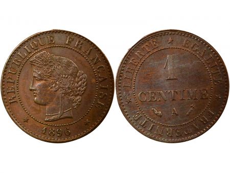 France Cérès - 1 Centime - 1896 A Paris