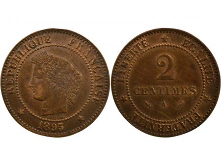 France Cérès - 2 Centimes 1895 A Paris