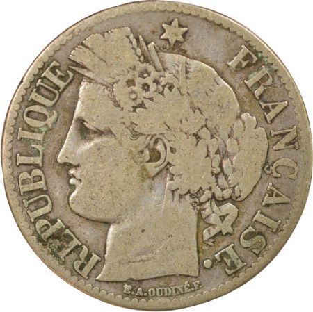 France Cérès - 2 Francs Argent, IIIe République - 1871 A Paris