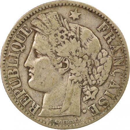 France Cérès - 2 Francs Argent, IIIe République - 1871 K Bordeaux