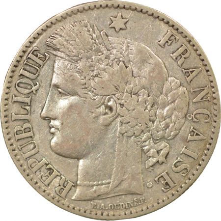 France Cérès - 2 Francs Argent, IIIe République - 1873 A Paris