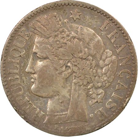 France Cérès - 2 Francs Argent, IIIe République - 1887 A Paris