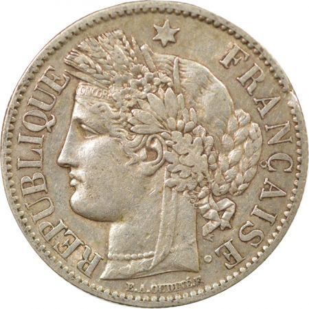 France Cérès - 2 Francs Argent, IIIe République - 1887 A Paris