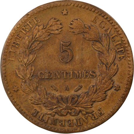 France Cérès - 5 Centimes - 1883 A Paris