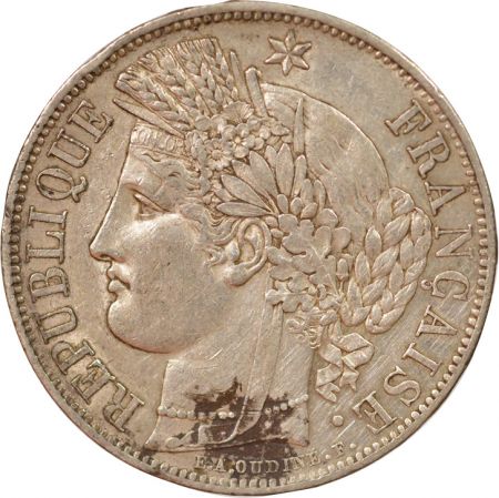 France Cérès - 5 Francs Argent 1849 A Paris - Argent