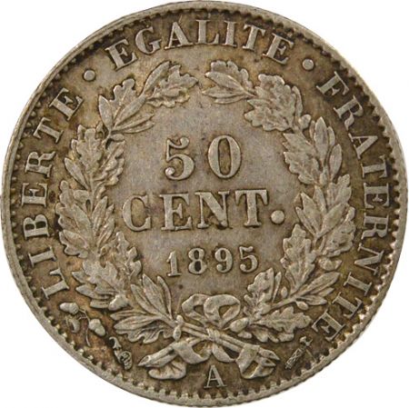 France Cérès - 50 Centimes Argent, IIIe République- 1895 A Paris