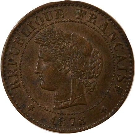 France Cérès - Centime 1878 K Bordeaux