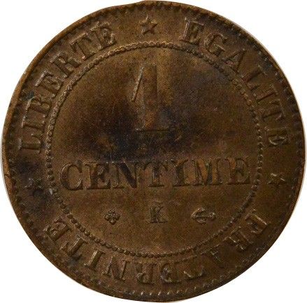 France Cérès - Centime 1878 K Bordeaux