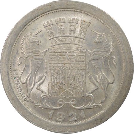 France Chambre de Commerce, Amiens- 25 Centimes Aluminium - 1921