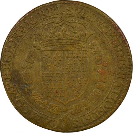 France Chambre des Comptes de Bretagne, Henri III - Jeton Laiton - 1577