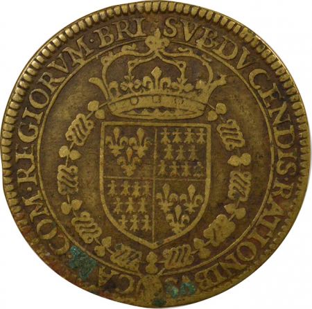 France Chambre des Comptes de Bretagne, Henri III - Jeton Laiton - 1580