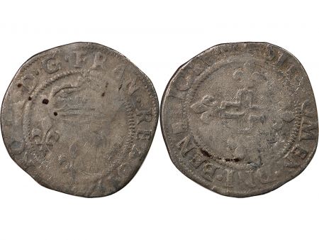 France CHARLES IX - DOUBLE SOL PARISIS - 1571 BORDEAUX