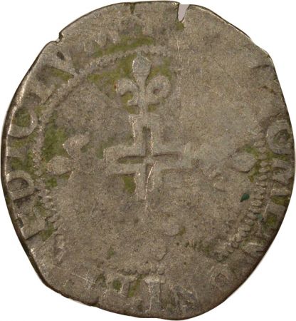 France Charles IX - Double Sol Parisis - 1571 K Bordeaux