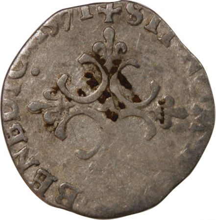 France CHARLES IX - SOL PARISIS, 1er TYPE - 1571 A PARIS