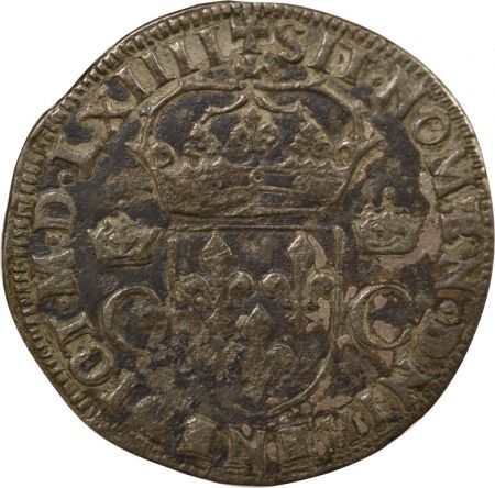 France Charles IX - Teston Argent, 1er Type - 1564 E Tours