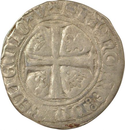 France Charles VI - Blanc Guénar - 1385 / 1422