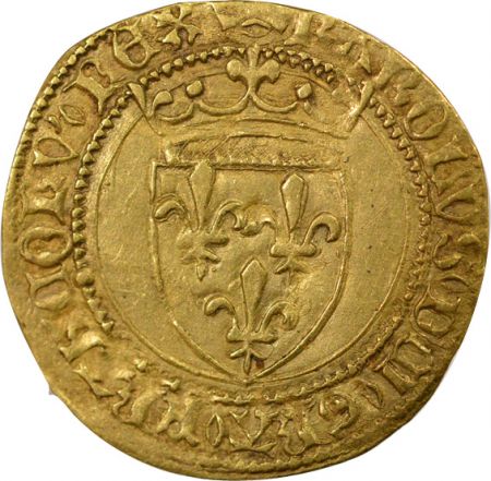 France Charles VII - 1/2 Ecu d\'Or, 6e Emission - 1450 / 1455 Paris