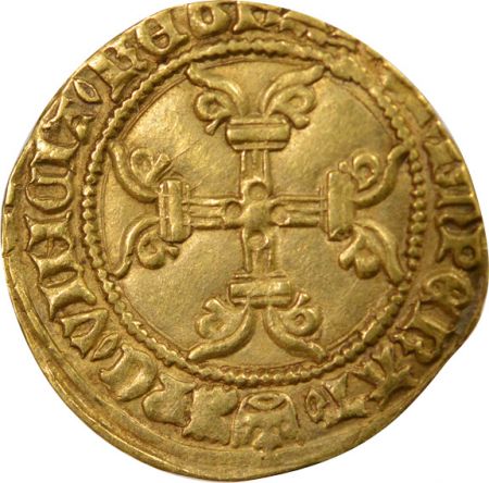 France Charles VII - 1/2 Ecu d\'Or, 6e Emission - 1450 / 1455 Paris