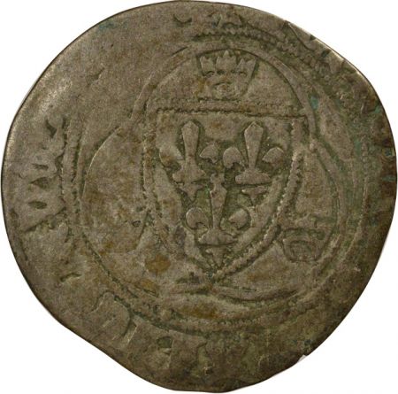 France Charles VII - Blanc à la Couronne, 1e Emission - 1436 / 1447 Saint Pourçain