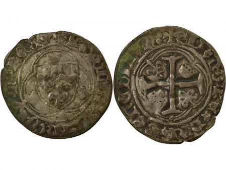 France Charles VII - Blanc à la Couronne, 4e Emission - 1456 / 1461 Limoges