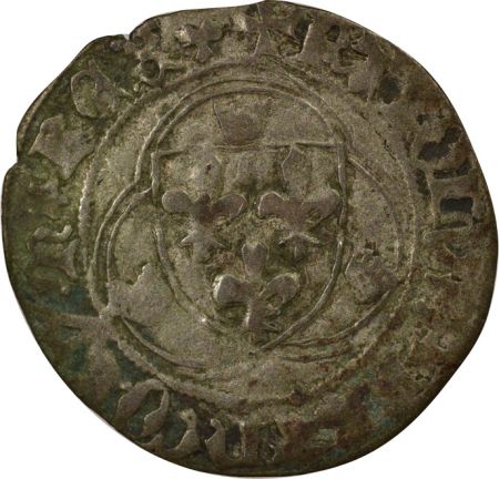 France Charles VII - Blanc à la Couronne, 4e Emission - 1456 / 1461 Limoges