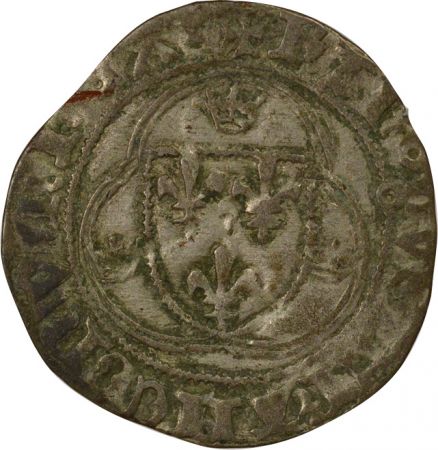 France Charles VII - Blanc à la Couronne, 4e Emission - 1456 / 1461 Toulouse