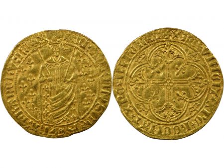 France Charles VII - Royal D\'Or, 1ere Emission - 1429-1431 Montélimar