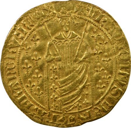 France Charles VII - Royal D\'Or, 1ere Emission - 1429-1431 Montélimar