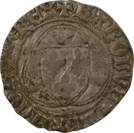 France Charles VIII - Blanc à la Couronne - 1488 / 1498 Angers