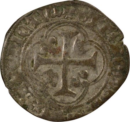 France Charles VIII - Blanc à la Couronne - 1488 / 1498 Lyon