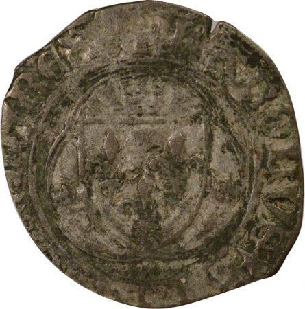 France Charles VIII - Blanc à la Couronne - 1488 / 1498 Paris