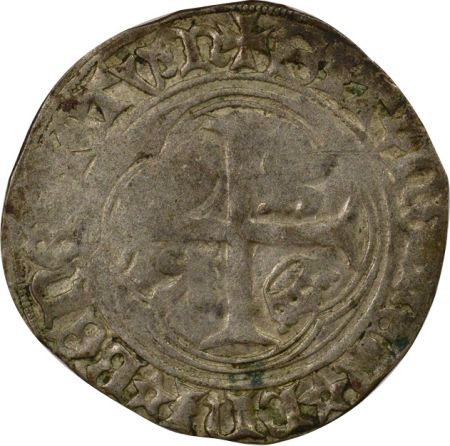 France Charles VIII - Blanc à la Couronne - 1488 / 1498 Rouen