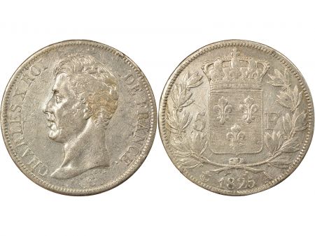 France Charles X - 5 Francs Argent, 1er Type - 1825 A Paris