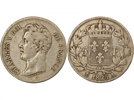 France Charles X - 5 Francs Argent, 1er Type - 1825 A Paris