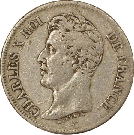 France Charles X - 5 Francs Argent, 1er Type - 1825 A Paris