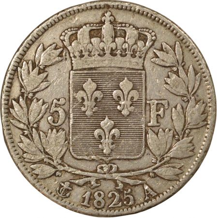 France Charles X - 5 Francs Argent, 1er Type - 1825 A Paris