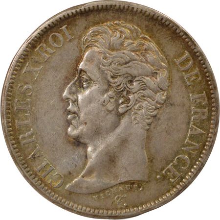 France Charles X - 5 Francs Argent, 1er Type - 1826 W Lille