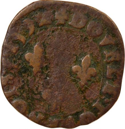 France Charles X, Prétendant - Double Tournois - 1592 S Troyes