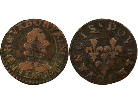 France Château-Regnault, François de Bourbon Conti - Double Tournois, Type 8 - 1605 / 1614