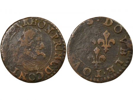 France Château-Regnault, François de Bourbon Conti - Double Tournois, Type 8 - 1605 / 1614