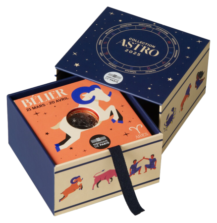 France Coffret complet - 12 X 5 Euros 2025 - Collection Astrologie