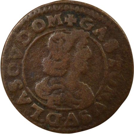 France Dombes, Gaston d\'Orléans - Double Tournois, Type 16 - 1642 Trévoux