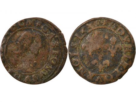 France Dombes, Gaston d\'Orléans - Double Tournois, Type 8 - 1638 Trévoux