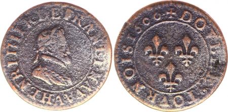 France Double tournois - Henri IV - 1600 A Paris