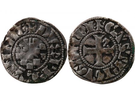 France DUCHÉ DE BRETAGNE, JEAN II - DENIER 1289 / 1305 GUINGAMP