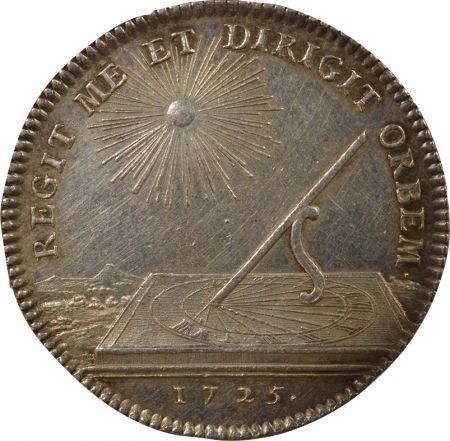 France Etats de Bourgogne - Jeton Argent, Majorité du Roi - 1725