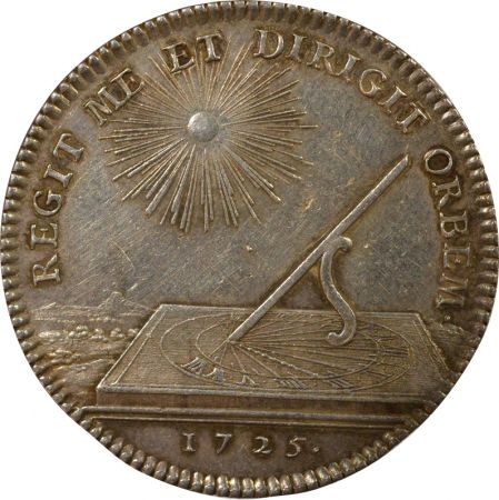 France Etats de Bourgogne - Jeton Argent, Majorité du Roi - 1725